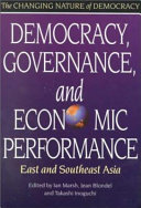 Democracy, governance, and economic performance : East and Southeast Asia /