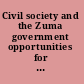 Civil society and the Zuma government opportunities for engagement /