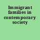 Immigrant families in contemporary society