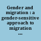 Gender and migration : a gender-sensitive approach to migration dynamics /