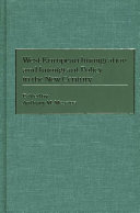 West European immigration and immigrant policy in the new century /