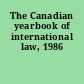 The Canadian yearbook of international law, 1986