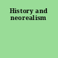 History and neorealism