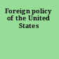 Foreign policy of the United States