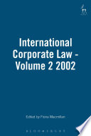 International corporate law.