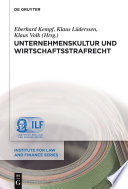 Unternehmenskultur und Wirtschaftsstrafrecht /