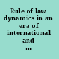 Rule of law dynamics in an era of international and transnational governance /