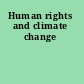 Human rights and climate change