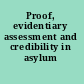 Proof, evidentiary assessment and credibility in asylum procedures