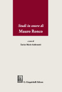 Studi in onore di Mauro Ronco /