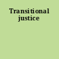 Transitional justice