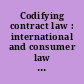 Codifying contract law : international and consumer law perspectives /