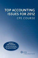 Top Accounting Issues for 2012 Cpe Course.
