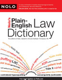 Nolo's plain-English law dictionary /