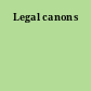 Legal canons