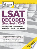 LSAT decoded for PrepTests 72-81 /