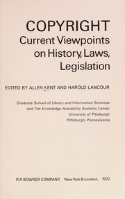 Copyright: current viewpoints on history, laws, legislation /