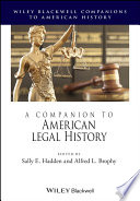 A companion to American legal history