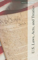 U.S. laws, acts, and treaties /