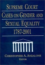 Supreme Court cases on gender and sexual equality, 1787-2001 /