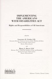 Implementing the Americans with Disabilities Act : rights and responsibilities of all Americans /