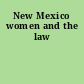 New Mexico women and the law