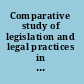 Comparative study of legislation and legal practices in the Nordic countries concerning labour inspection