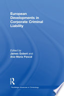 European developments in corporate criminal liability