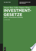 Investmentgesetze : Grosskommentar /