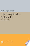 The T'ang code.