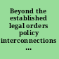 Beyond the established legal orders policy interconnections between the EU and the rest of the world /