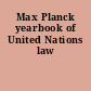 Max Planck yearbook of United Nations law