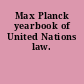 Max Planck yearbook of United Nations law.