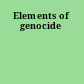 Elements of genocide