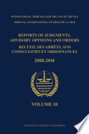 Reports of judgments, advisory opinions and orders = Recueil des arrêts, avis consultatifs et ordonnances.