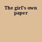 The girl's own paper