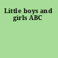 Little boys and girls ABC
