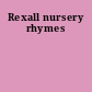 Rexall nursery rhymes