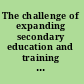 The challenge of expanding secondary education and training in Madagascar