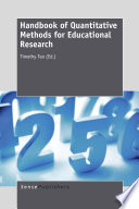 Handbook of quantitative methods for educational research /