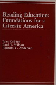 Reading education : foundations for a literate America /