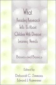 What reading research tells us about children with diverse learning needs : bases and basics /