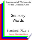 Sensory words (CCSS RL.1.4).