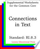 Connections in text (CCSS RI.8.3).