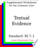 Textual evidence (CCSS RI.7.1).