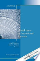 Global issues in institutional research