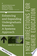 Enhancing and expanding undergraduate research : a systems approach /