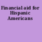 Financial aid for Hispanic Americans