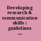 Developing research & communication skills : guidelines for information literacy in the curriculum /