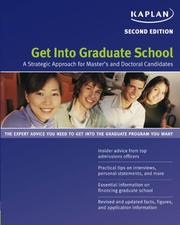 Get into graduate school : a strategic approach /